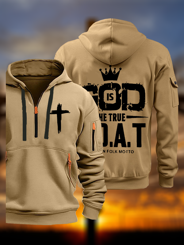 God The True G.O.A.T Jesus God Christian Zipper Hoodies