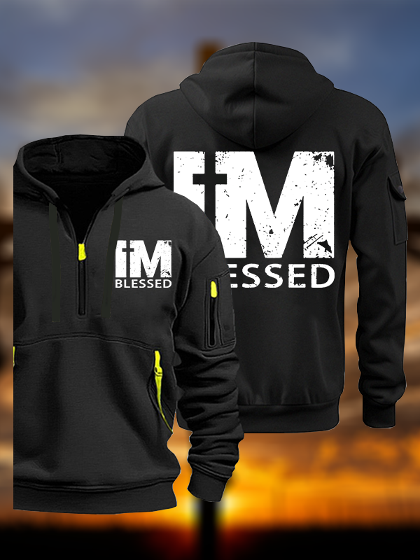 I'm Blessed Jesus God Christian Zipper Hoodies