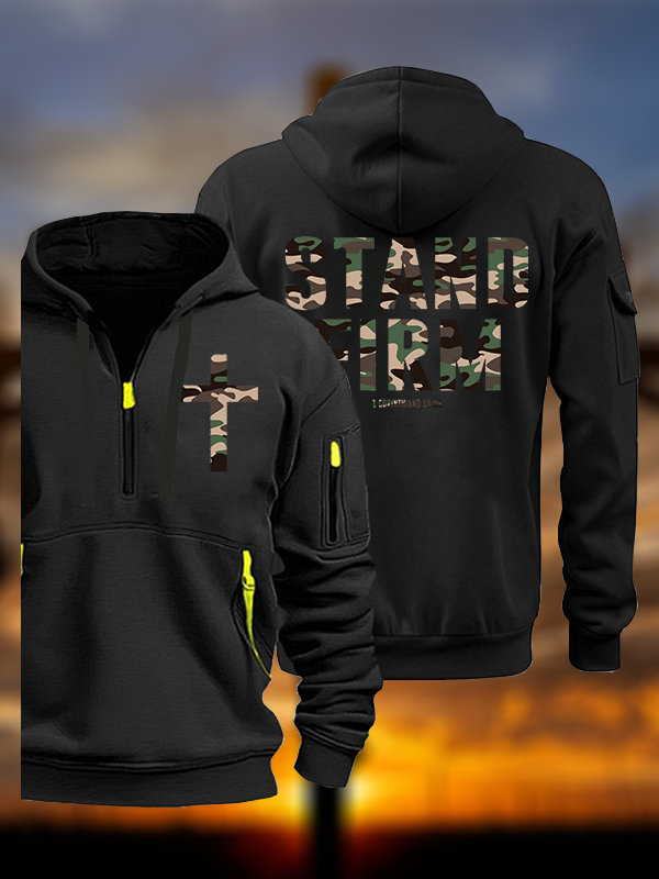 Stand Firm Jesus God Christian Zipper Hoodies