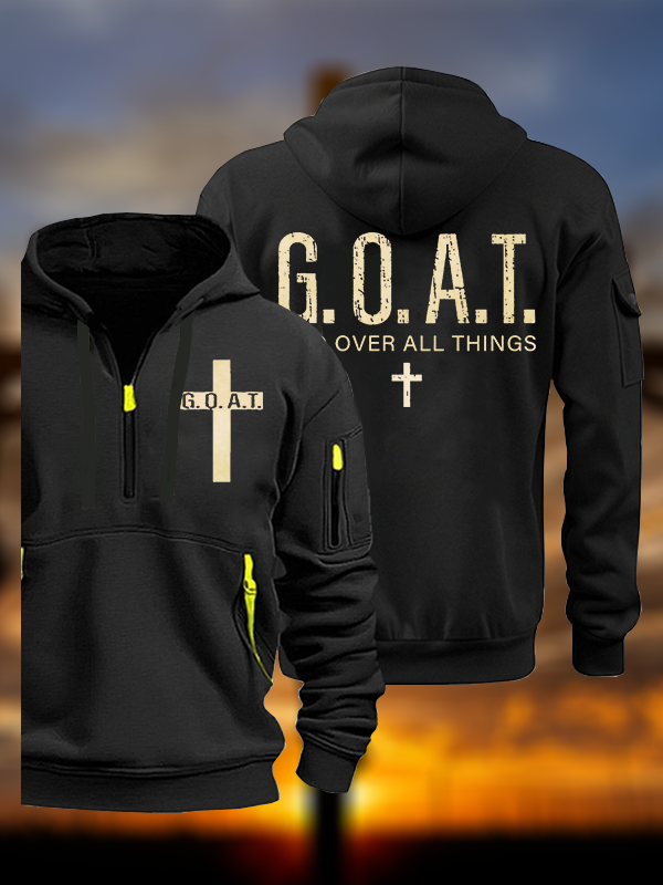 God over All Things Jesus God Christian Zipper Hoodies
