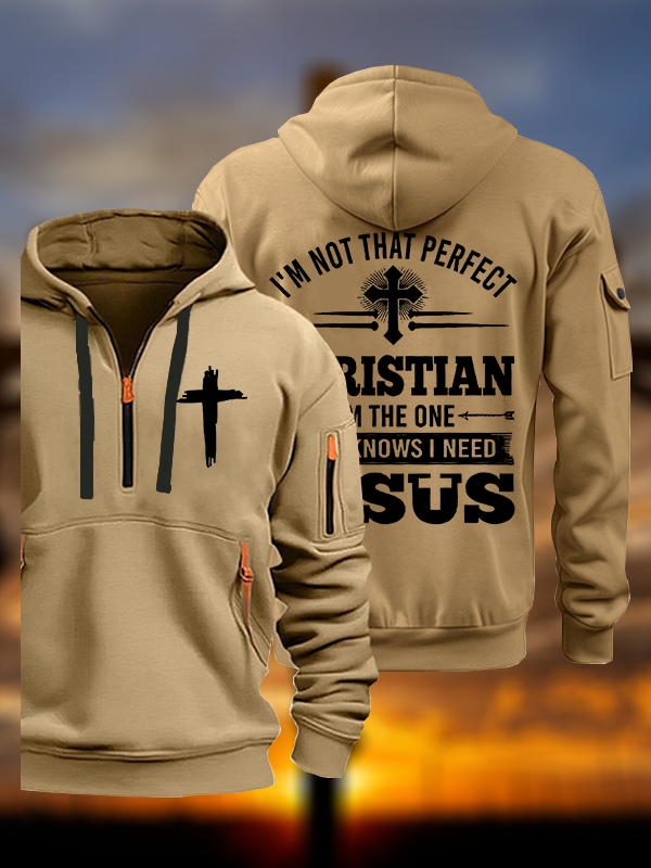 I'm Not That Perfect Jesus God Christian Zipper Hoodies