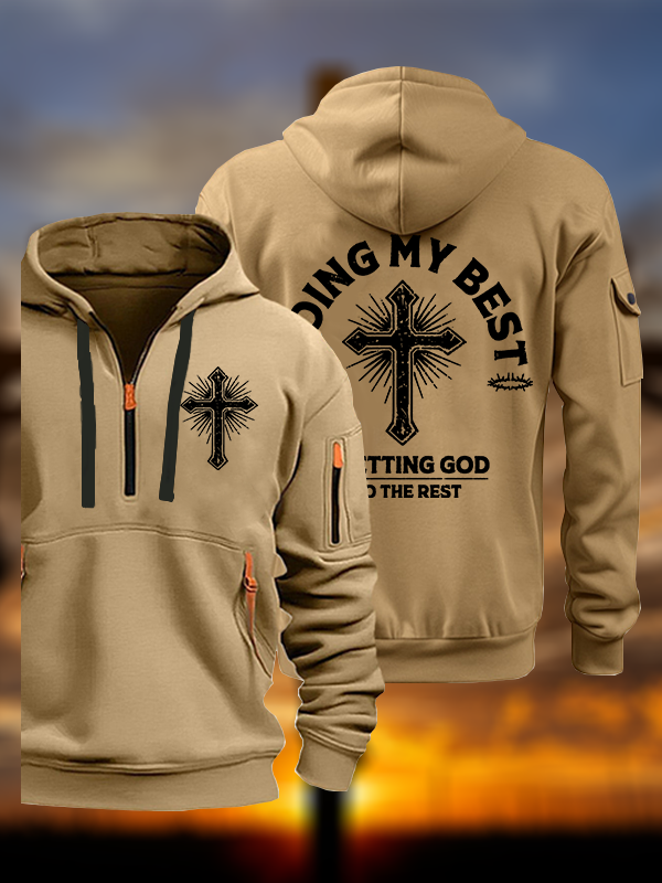 Let God Do The Rest  Jesus God Christian Zipper Hoodies