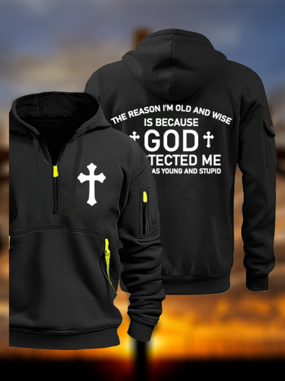 God Protected Me  Jesus God Christian Zipper Hoodies