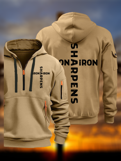 Iron Sharpens Iron Jesus God Christian Zipper Hoodies