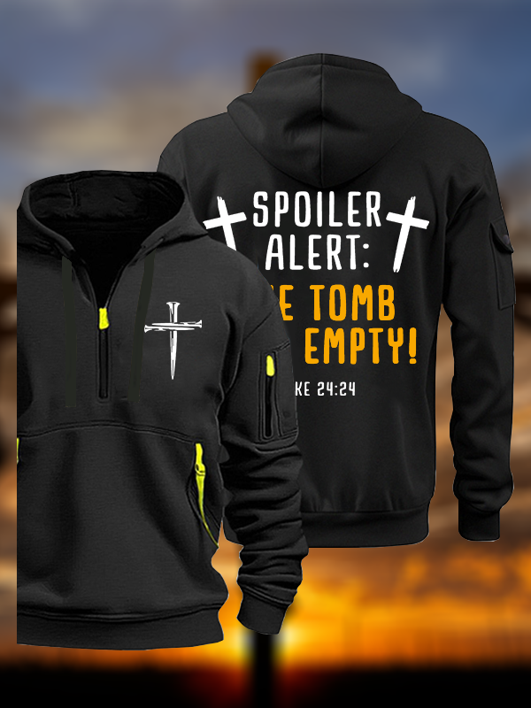 Spoiler Alert:The Tomb Was Empty Jesus God Christian Zipper Hoodies