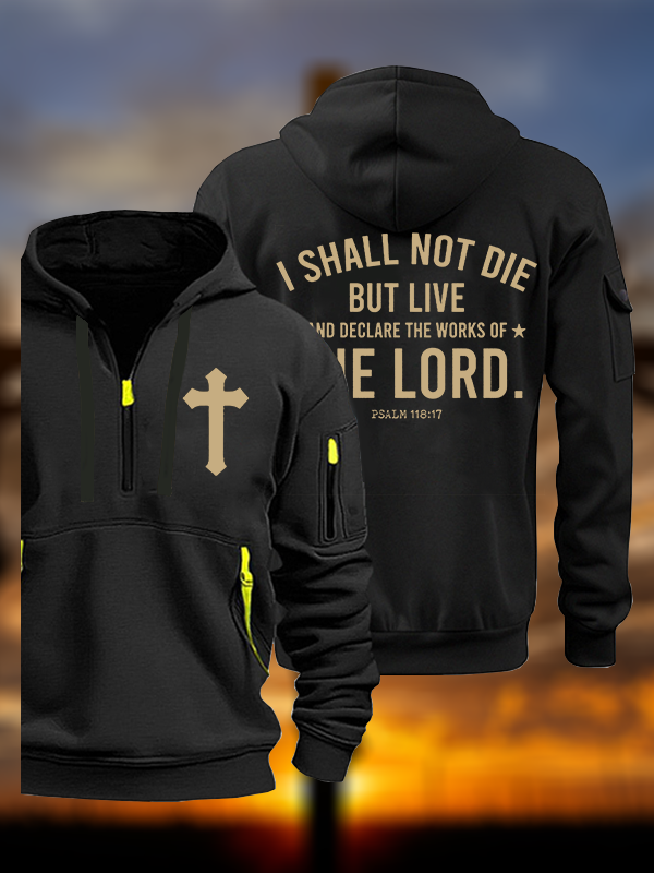 I Shall Not Die but Live Jesus God Christian Zipper Hoodies