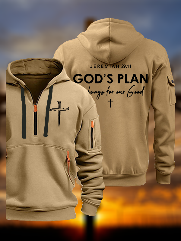 God's Plan is Always for Our Good  Jesus God Christian Zipper Hoodies
