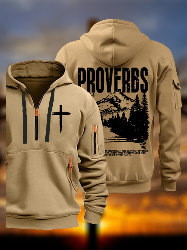 Proverbs 3:5-6 Jesus God Christian Zipper Hoodies