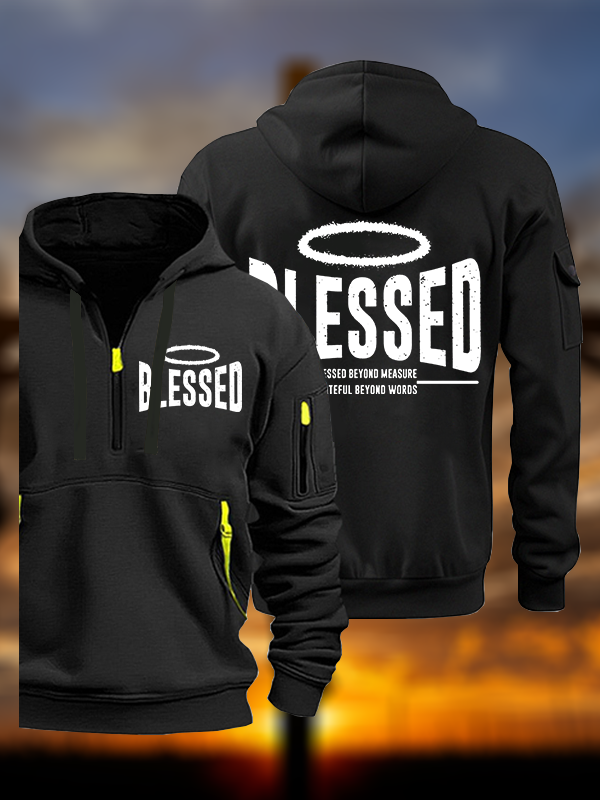 Blessed Jesus God Christian Zipper Hoodies