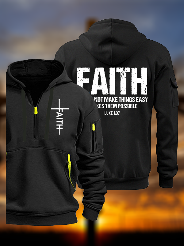 Faith Jesus God Christian Zipper Hoodies