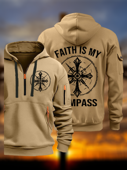 Faith Is My Compass Jesus God Christian Zipper Hoodies