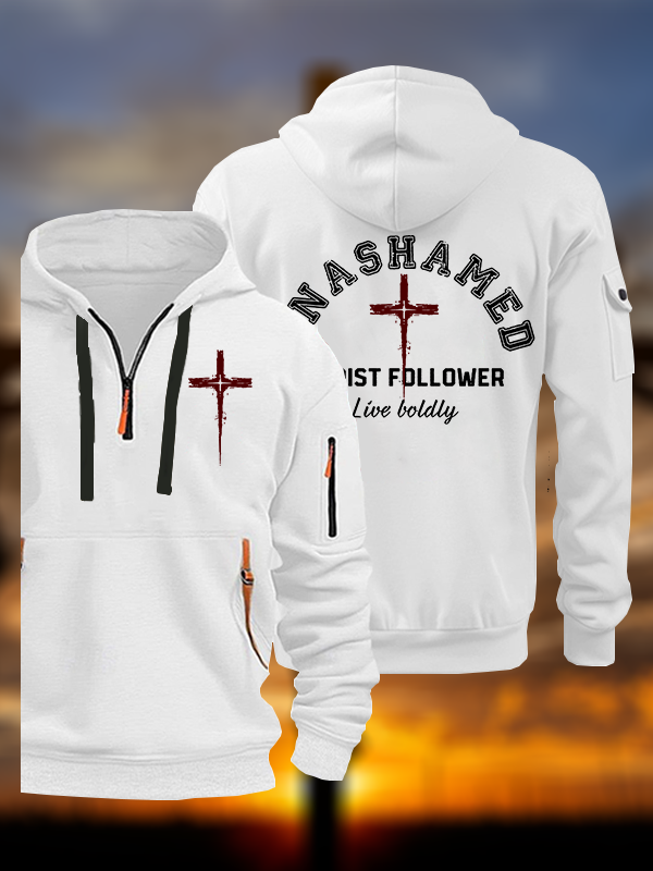 Unashamed Christ Follower Jesus God Christian Zipper Hoodies