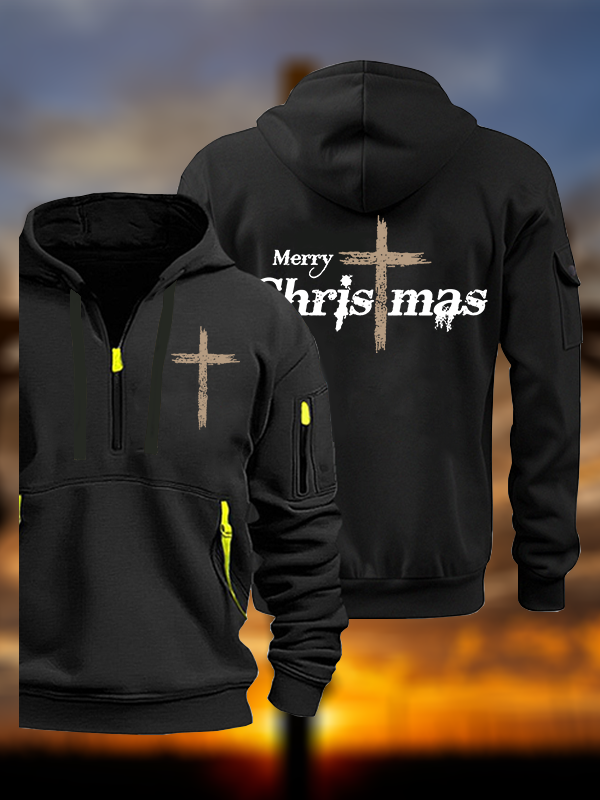 Merry Chrismas  Jesus God Christian Zipper Hoodies