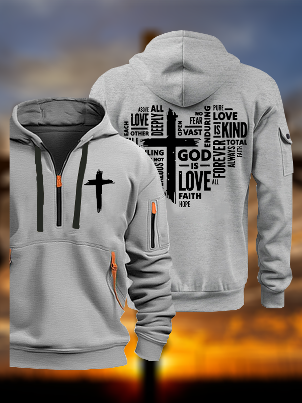 God is Love Jesus God Christian Zipper Hoodies