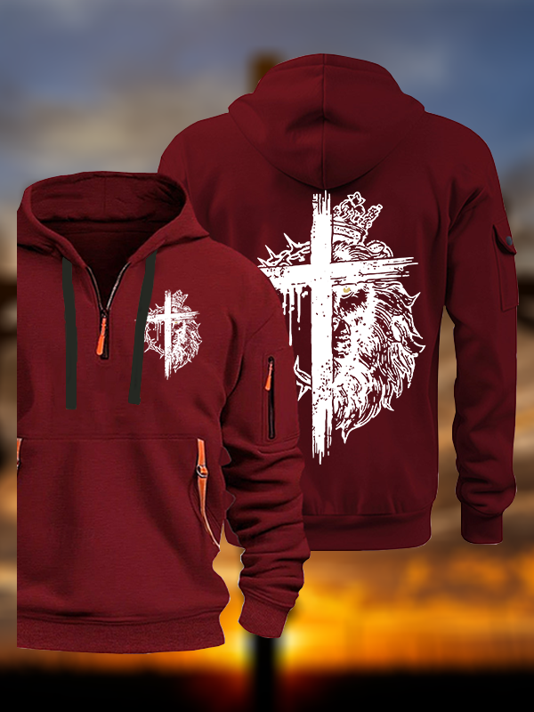 Lion of Judah Jesus God Christian Zipper Hoodies