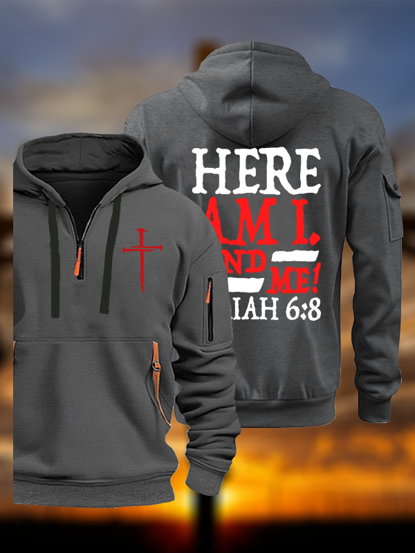 Isaiah 6:8 Send Me! Jesus God Christian Zipper Hoodies