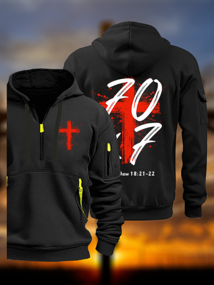Matthew 18:21-22 Jesus God Christian Zipper Hoodies