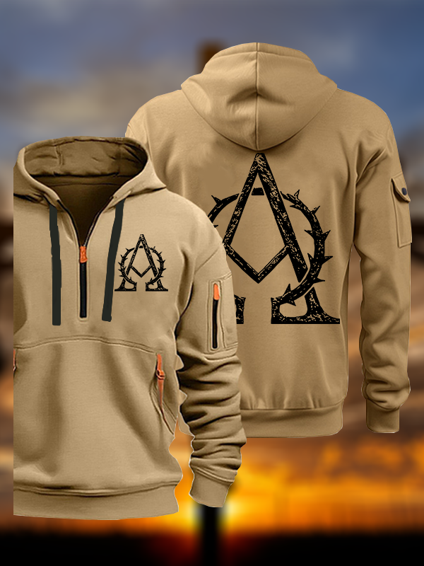 Alpha and Omega Jesus God Christian Zipper Hoodies