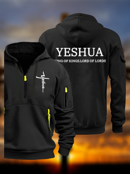 Yeshua King Of Kings Lord Of Lords Jesus God Christian Zipper Hoodies
