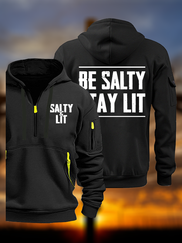 Be Salty Stay Lit  Jesus God Christian Zipper Hoodies