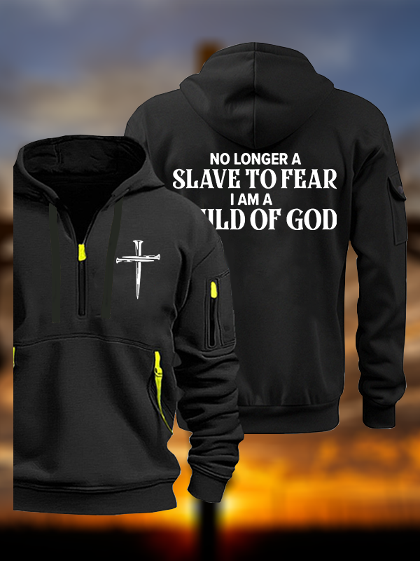 No Longer A Slave To Fear Jesus God Christian Zipper Hoodies