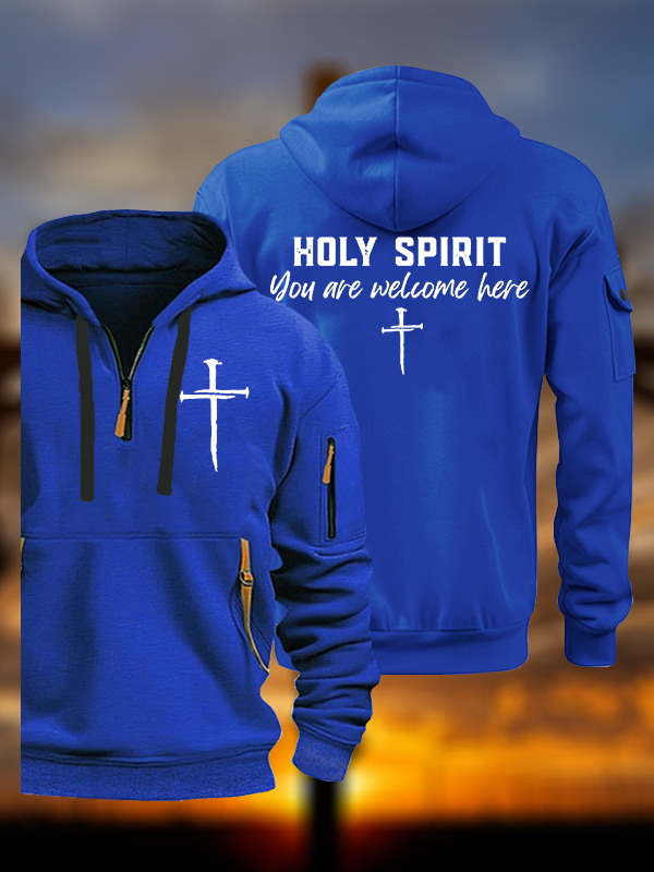 Holy Spirit You Are Welcome Here Jesus God Christian Zipper Hoodies