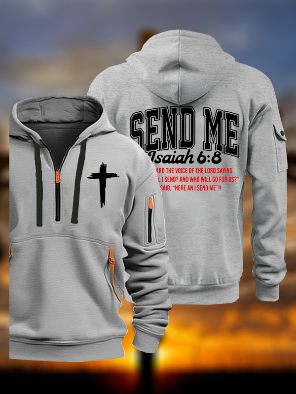 Send Me Isaiah 6:8 Jesus God Christian Zipper Hoodies
