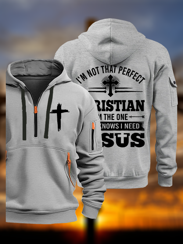I'm Not That Perfect Jesus God Christian Zipper Hoodies