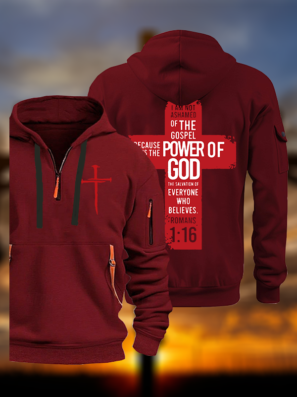Romans 1 ：16 Jesus God Christian Zipper Hoodies