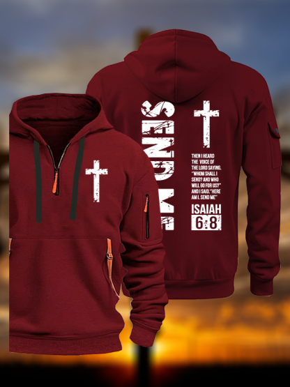 Send Me Isaiah 6:8 Jesus God Christian Zipper Hoodies