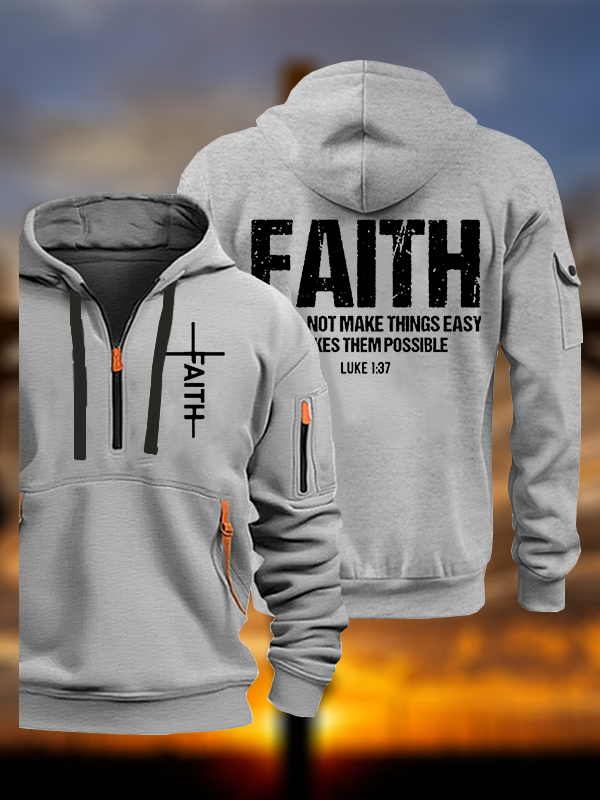Faith Jesus God Christian Zipper Hoodies