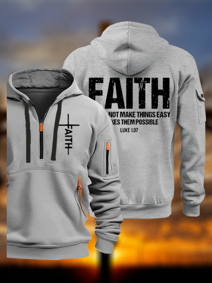 Faith Jesus God Christian Zipper Hoodies