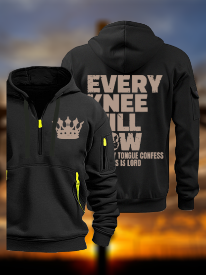 Every Knee Will Bow  Jesus God Christian Zipper Hoodies