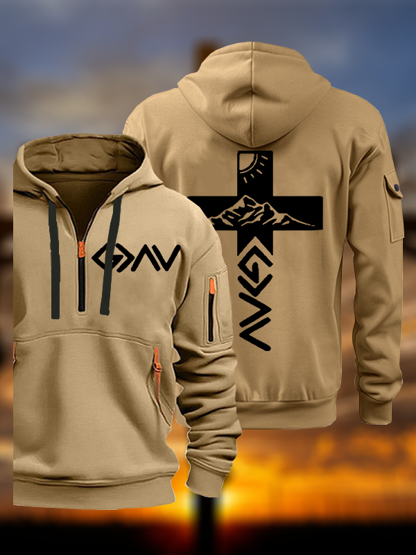 God is Greater than the Highs & Lows Jesus God Christian Zipper Hoodies