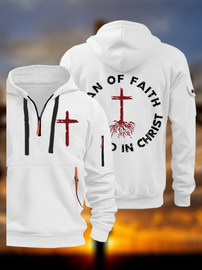 Man of Faith Jesus God Christian Zipper Hoodies