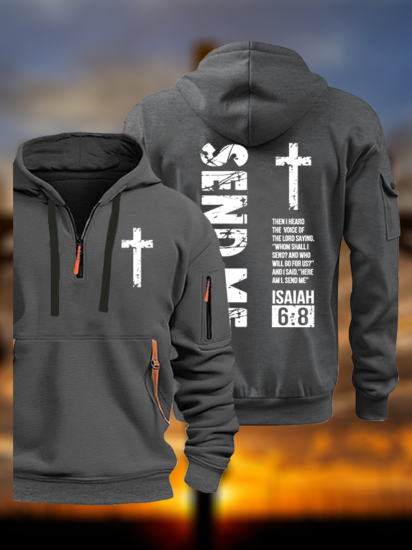 Send Me Isaiah 6:8 Jesus God Christian Zipper Hoodies