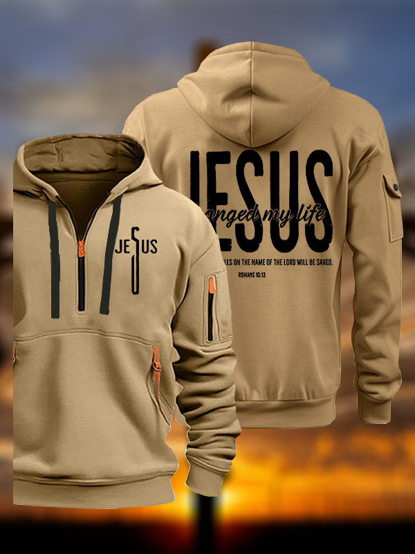 Jesus Changed My Life Jesus God Christian Zipper Hoodies