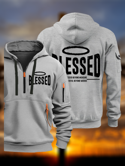 Blessed Jesus God Christian Zipper Hoodies