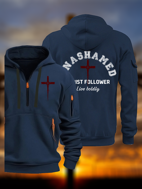 Unashamed Christ Follower Jesus God Christian Zipper Hoodies
