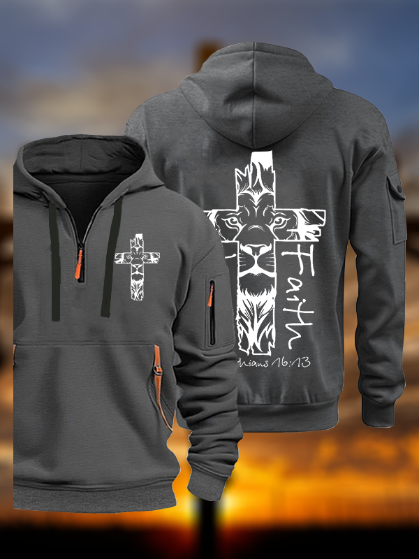 Man Of Faith Jesus God Christian Zipper Hoodies