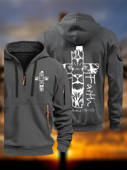 Man Of Faith Jesus God Christian Zipper Hoodies