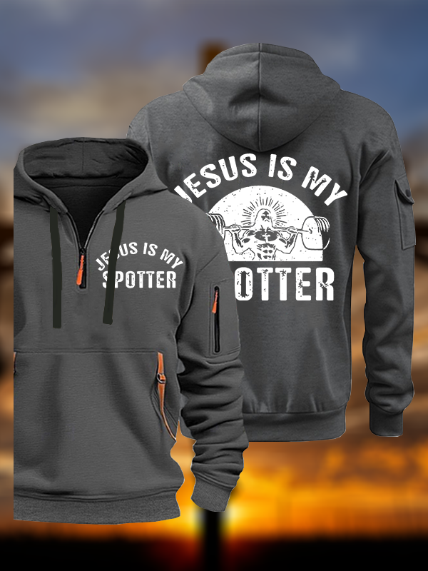 Jesus Is My Spotter Jesus God Christian Zipper Hoodies