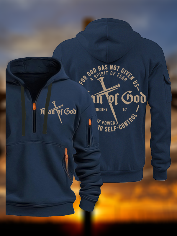 Man of God Jesus God Christian Zipper Hoodies