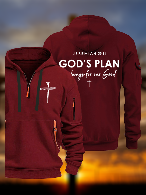 God's Plan is Always for Our Good  Jesus God Christian Zipper Hoodies