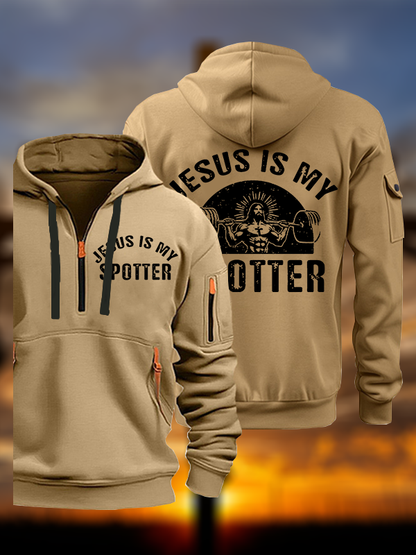 Jesus Is My Spotter Jesus God Christian Zipper Hoodies
