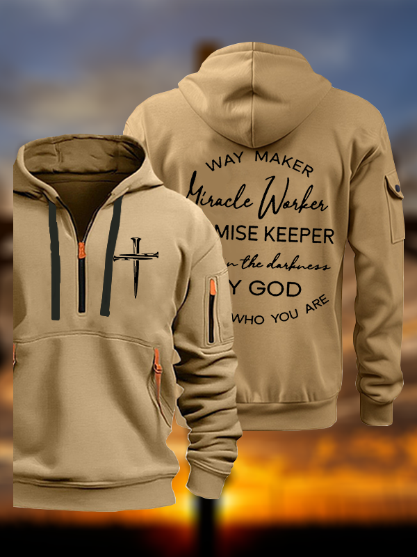 Way Maker Miracle Worker Promise Keeper Light In The Darkness My God That Is Who You Are Jesus God Christian Zipper Hoodies