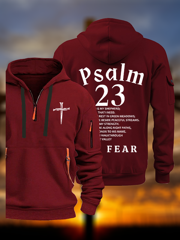 Psalm 23 Jesus God Christian Zipper Hoodies
