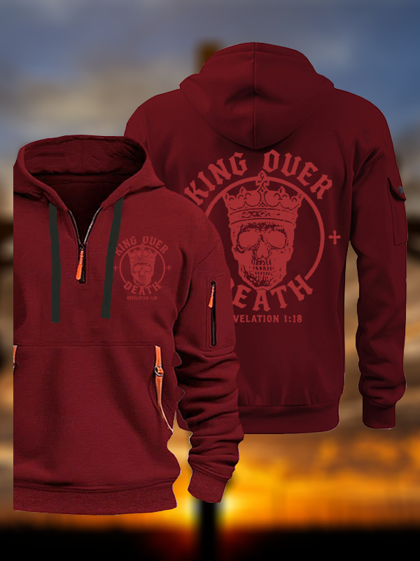 King Over Death Jesus God Christian Zipper Hoodies