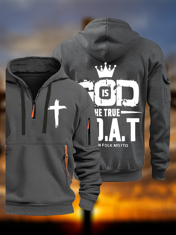 God The True G.O.A.T Jesus God Christian Zipper Hoodies