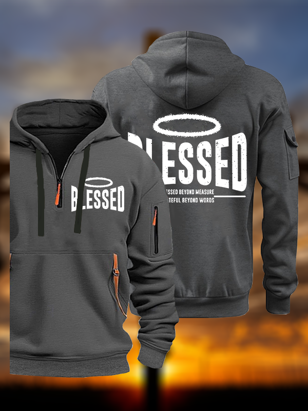 Blessed Jesus God Christian Zipper Hoodies